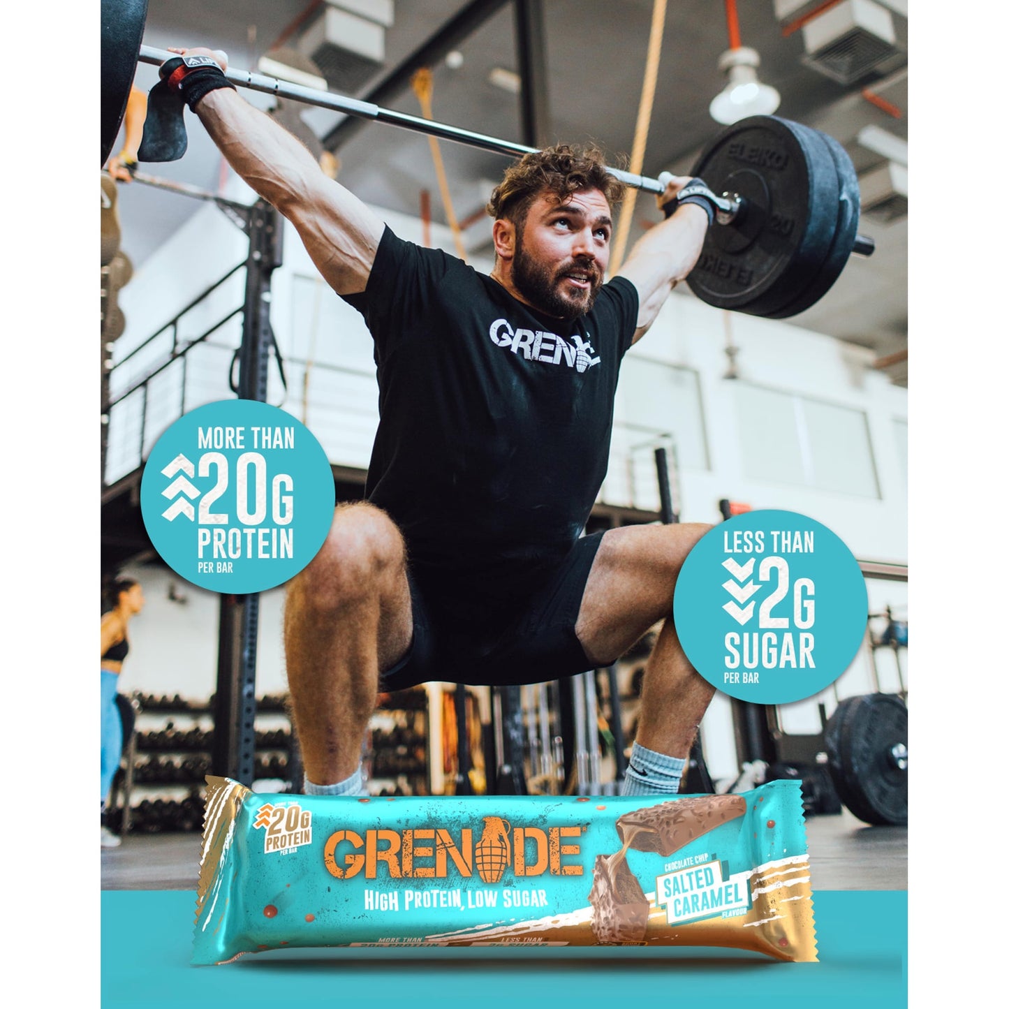 Grenade Carb Killa Protein Bar - Chocolate Chip Salted Caramel 60g — image 5