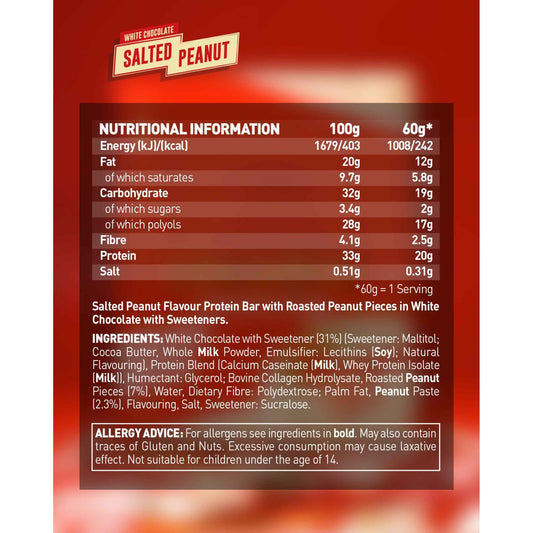 GRENADE Carb Killa Protein Bar - White Chocolate Salted Peanut 60g 60g pack shot