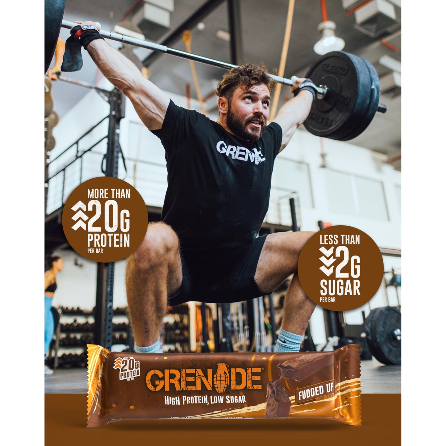 Grenade Protein Bar - Fudged Up Fudge 60g — image 5