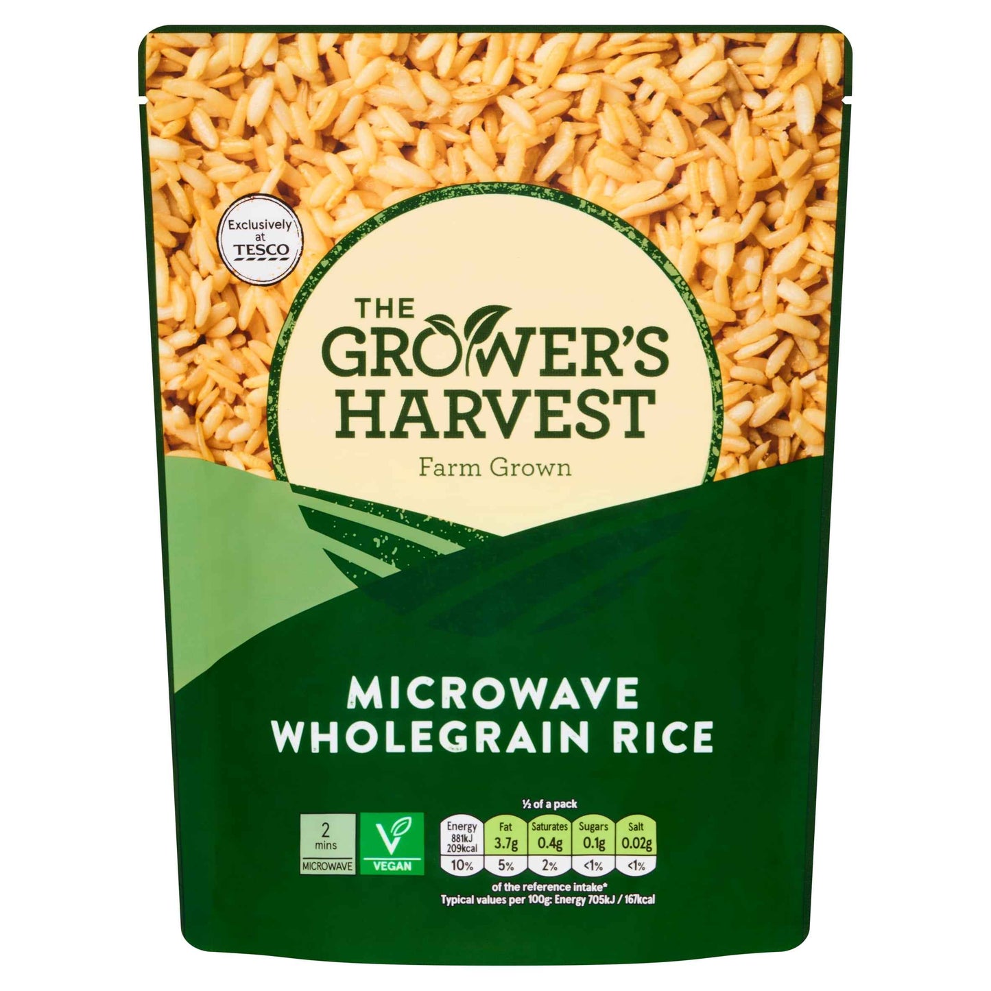 Growers Harvest Microwave Wholegrain Rice 250g