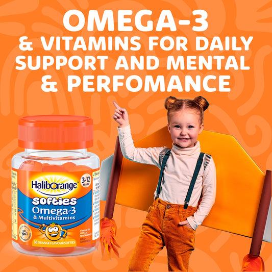Haliborange Multivitamin with Omega-3 Orange Softies 60s — image 2