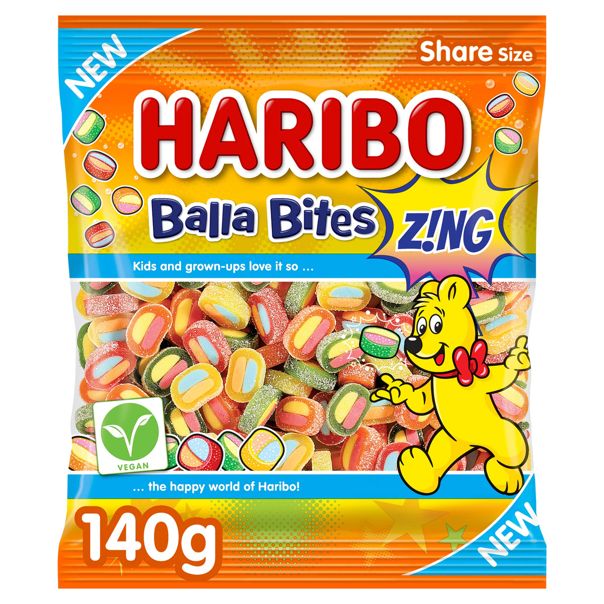 HARIBO Balla Bites Z!ng 140g — image 1