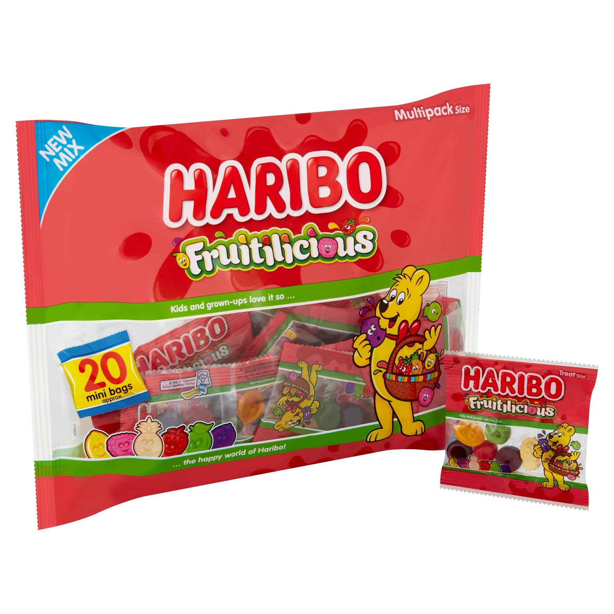HARIBO Fruitilicious Multipack 320g 320g pack shot