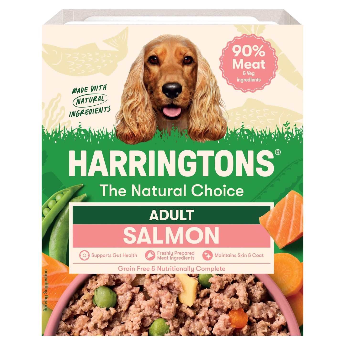Harringtons Grain Free Salmon & Vegetable Adult Dog 400G — image 1