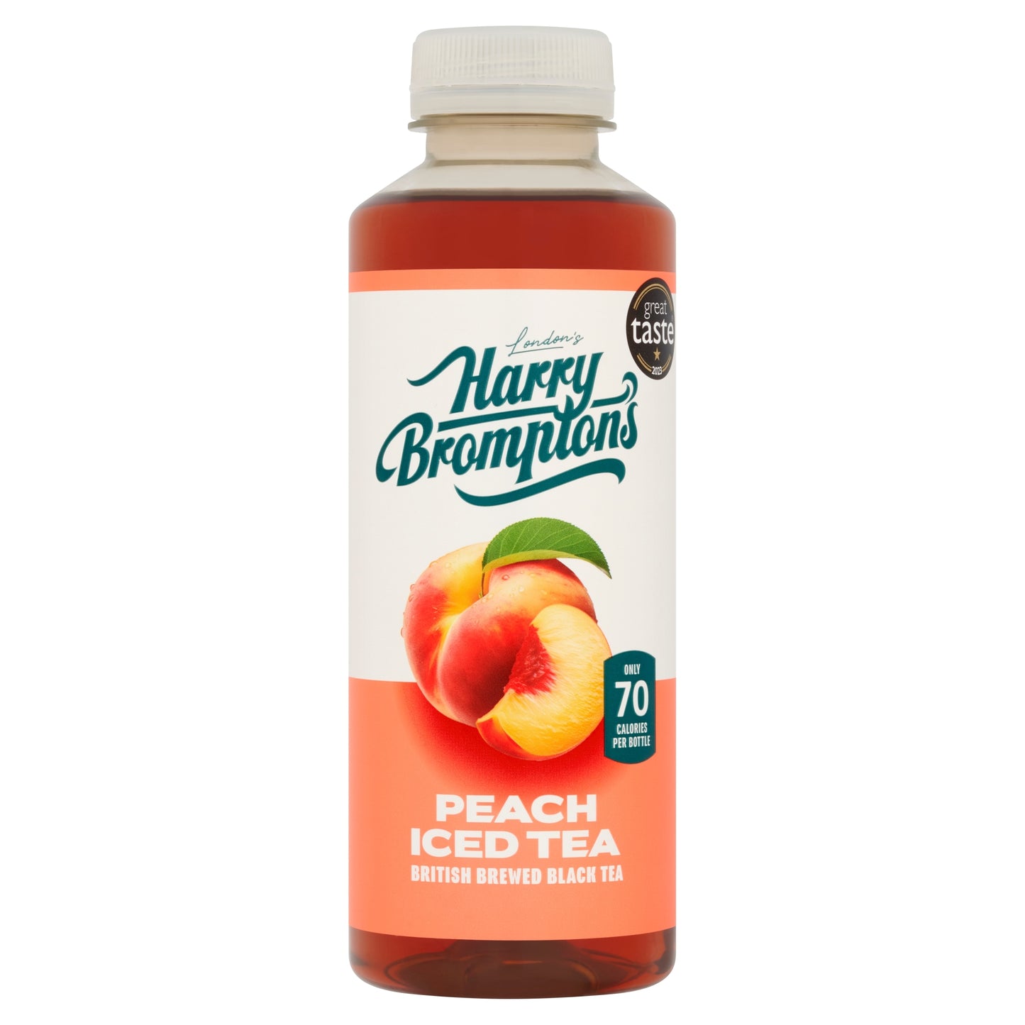 Harry Brompton's Peach Iced Tea 500ml — image 1