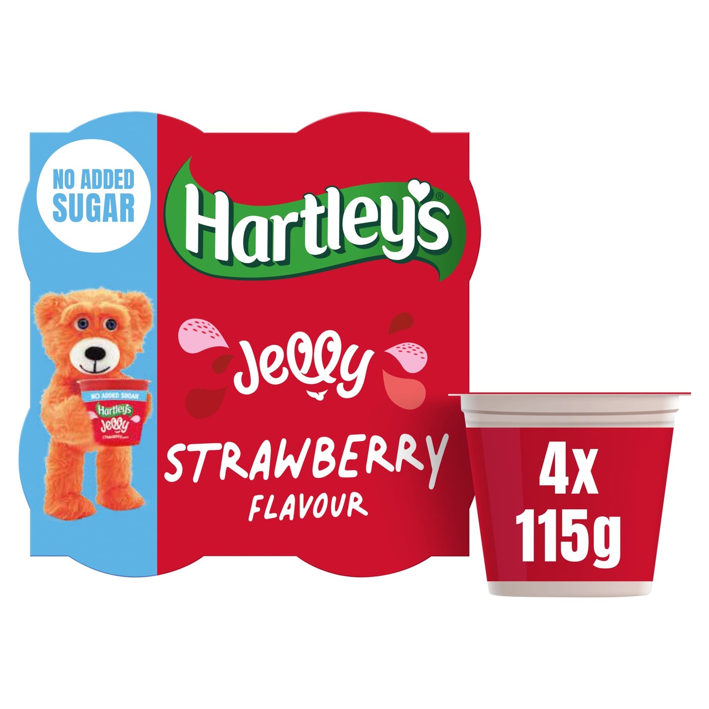 Hartley's No Added Sugar Strawberry Flavour Jelly 4x115g — image 1