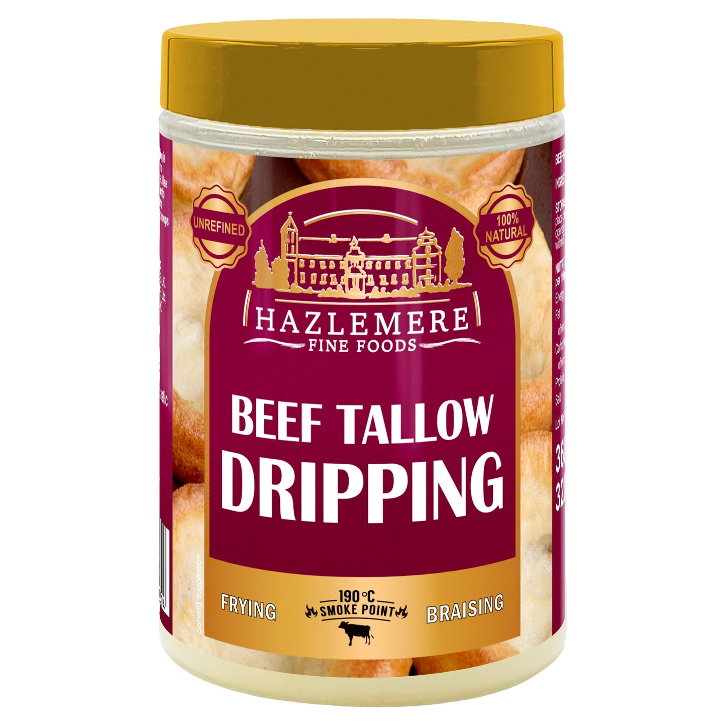 HAZLEMERE Premium Beef Dripping 320g — image 1