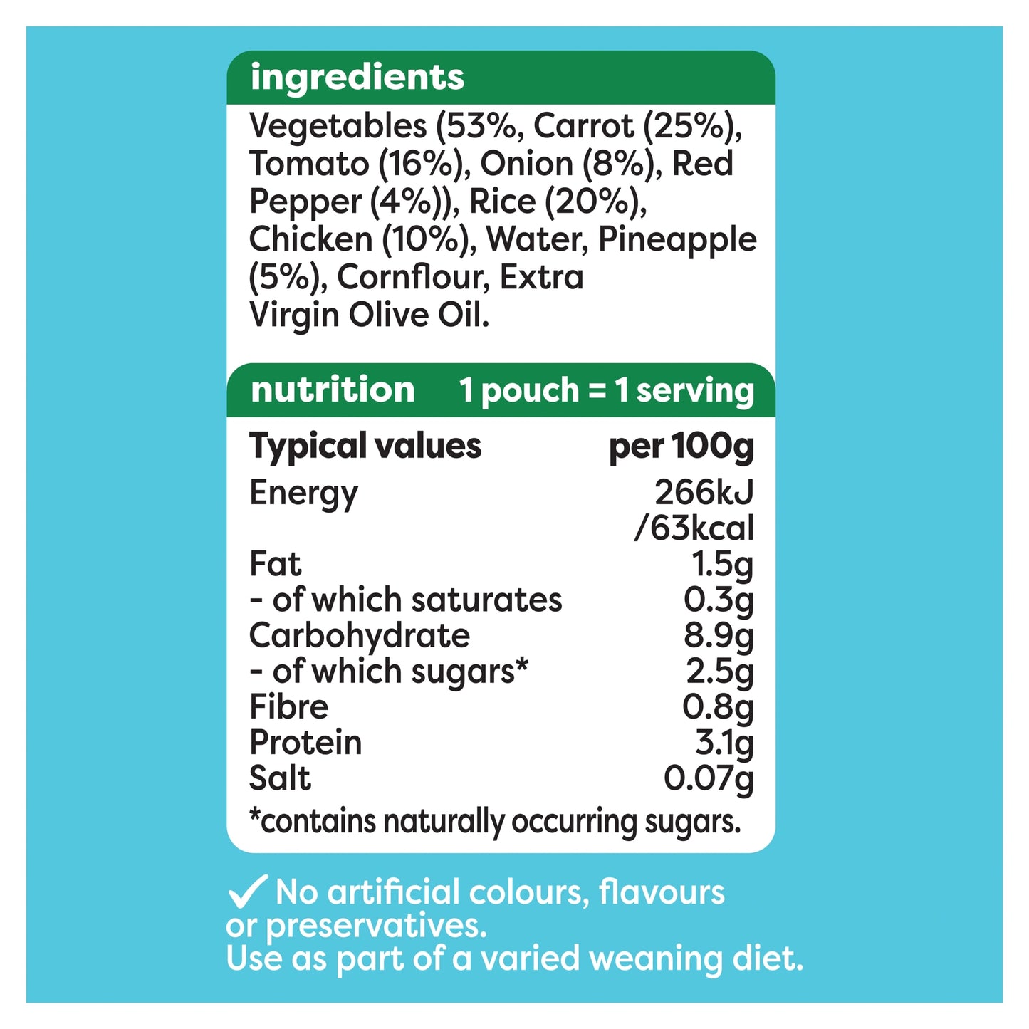 Heinz Sweet & Sour Chicken Baby Food Pouch 180g — image 5