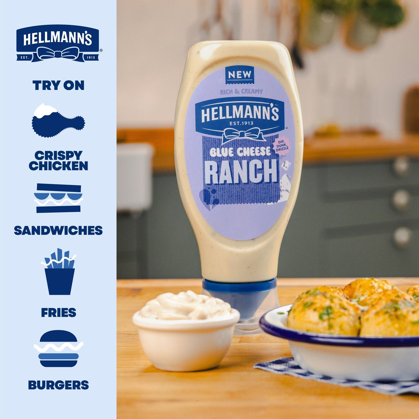 Hellmann's Blue Cheese Ranch Mayo 430ml — image 5