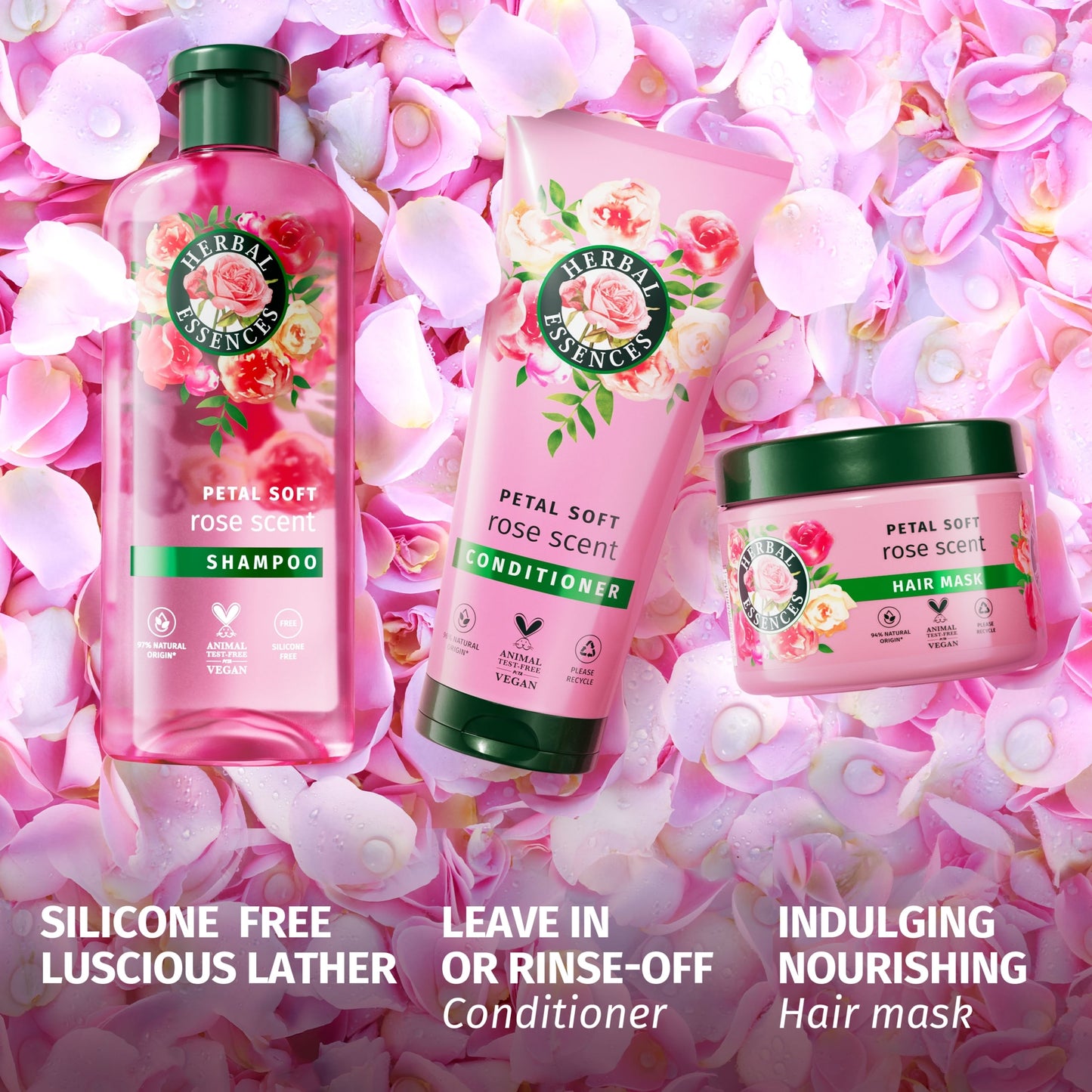 Herbal Essences Petal Soft Shampoo - Rose Scent 350ml — image 5