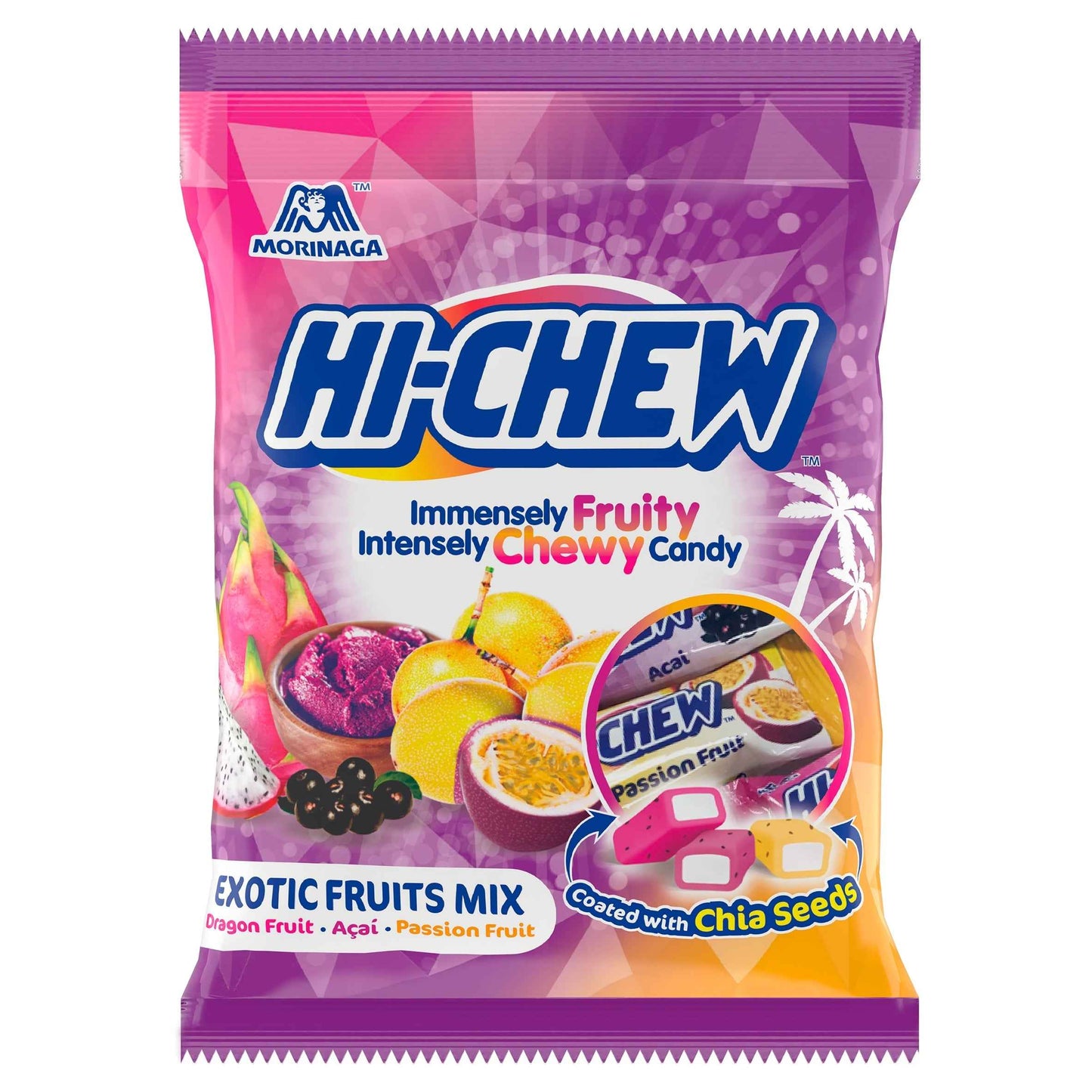 HI-CHEW Exotic Fruit Mix Chewy Sweets 100g