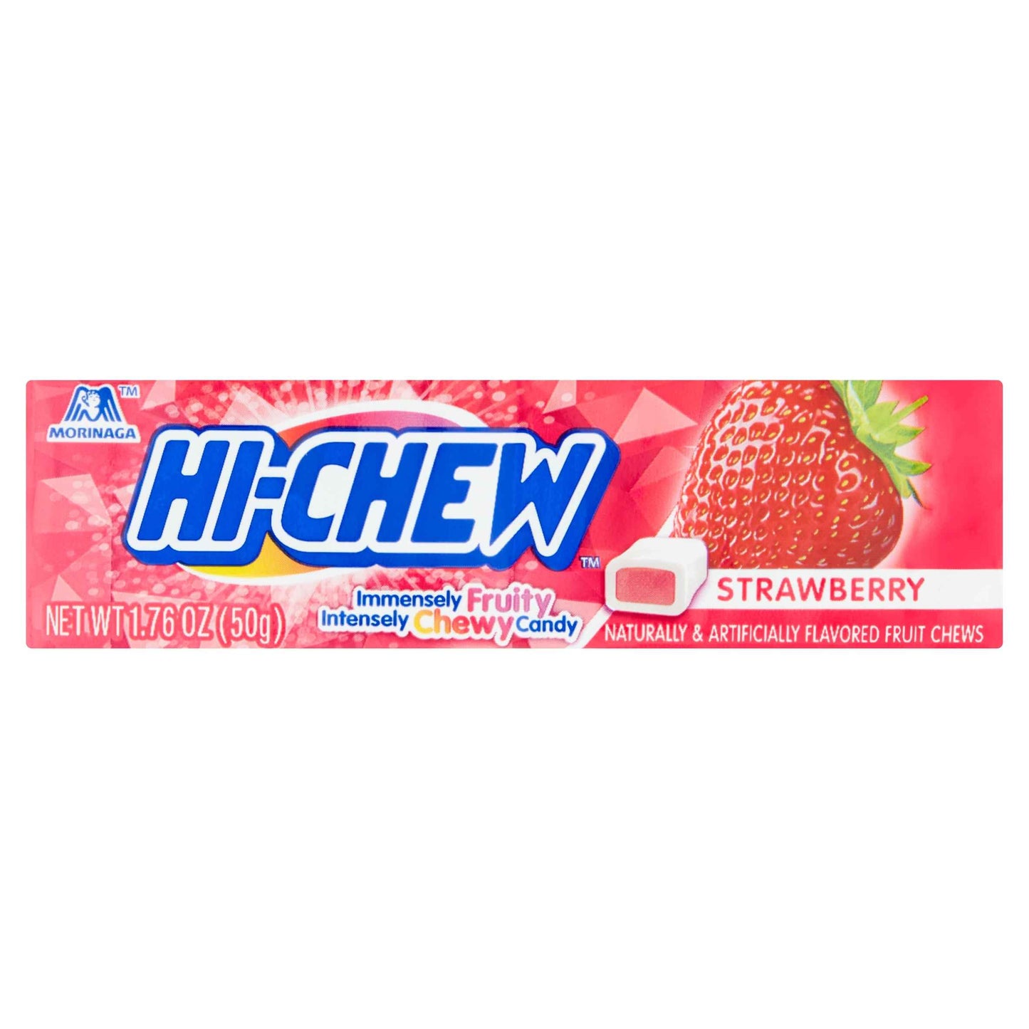HI-CHEW Strawberry Flavoured Chewy Sweets 50g