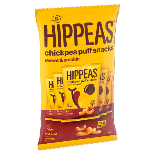 HIPPEAS Sweet & Smokin' Chickpea Puff Snacks 5 Pack 15g