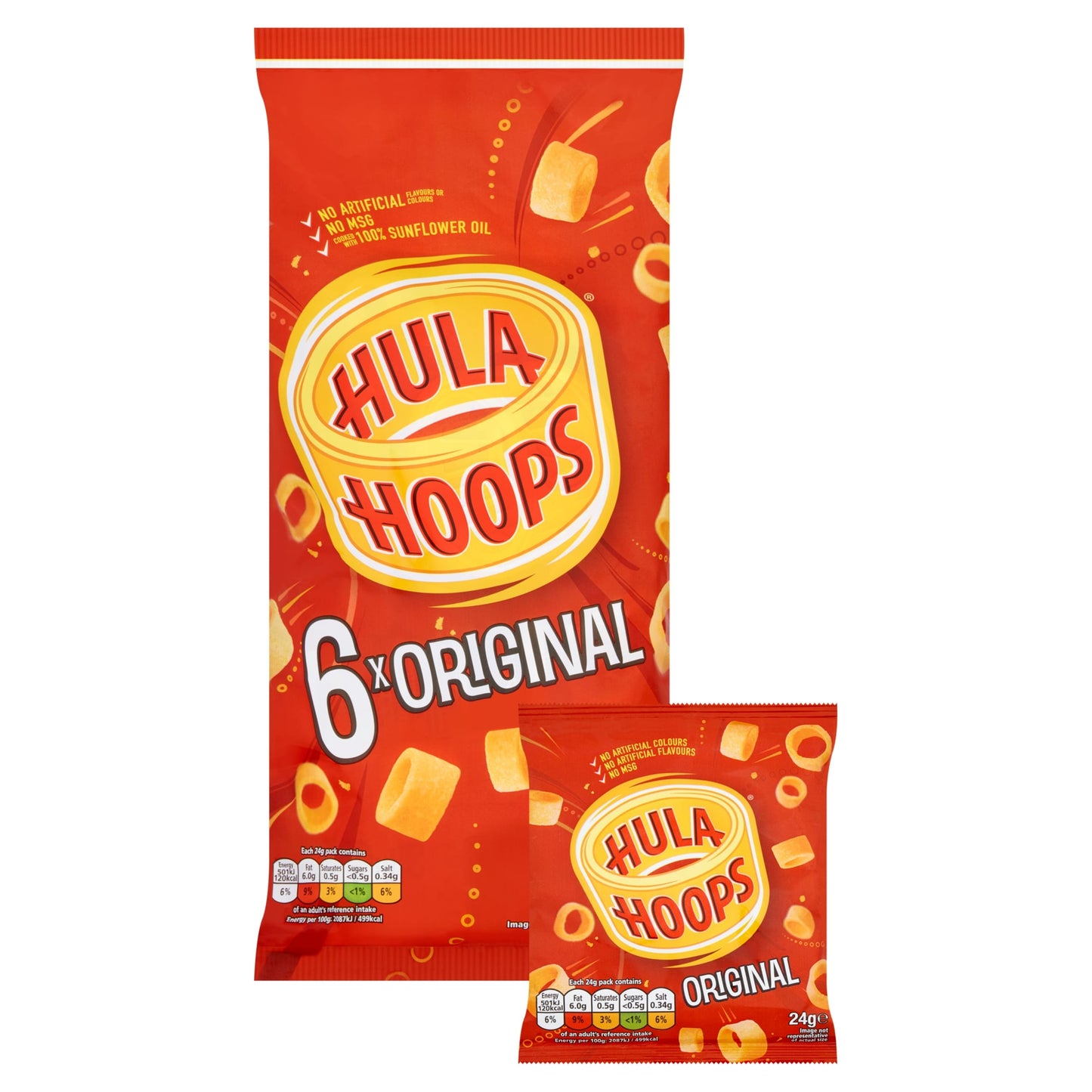 Hula Hoops Original Multipack Crisps 6x24g — image 2