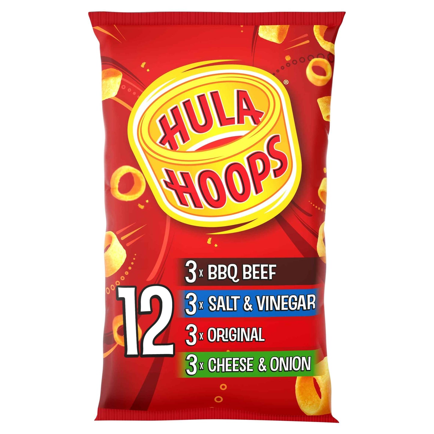 HULA HOOPS Variety Multipack Crisps 12x24g