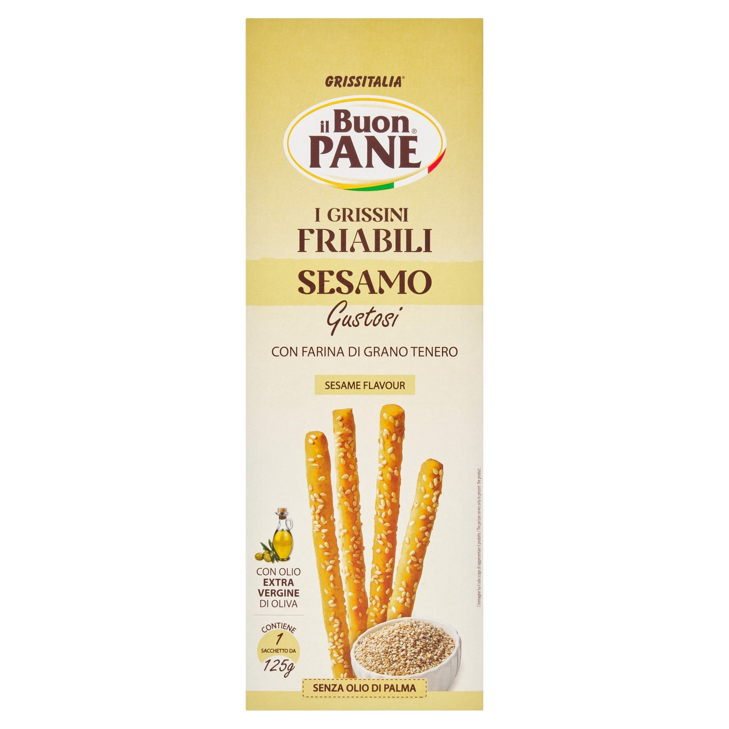 il Buon PANE Sesame Breadsticks 125g — image 1