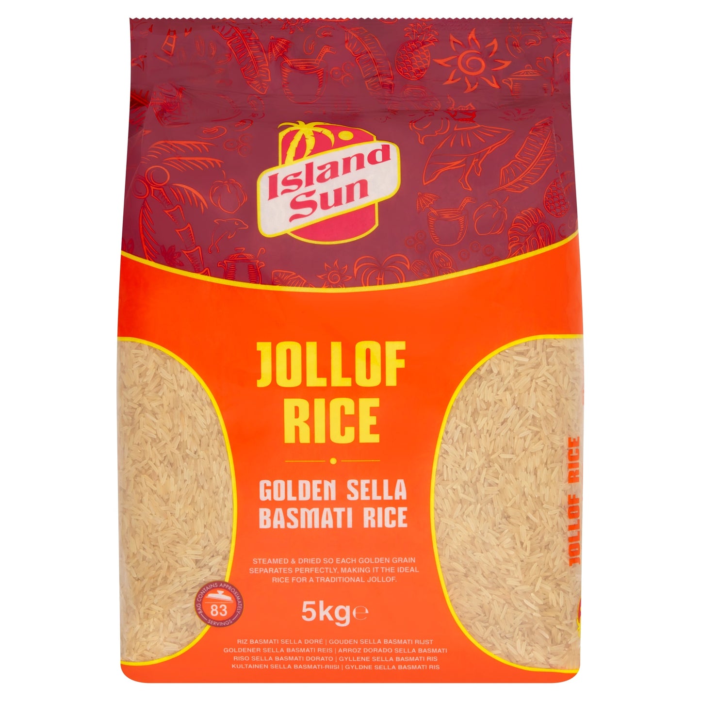 Island Sun Golden Basmati Sella Rice 5Kg — image 1