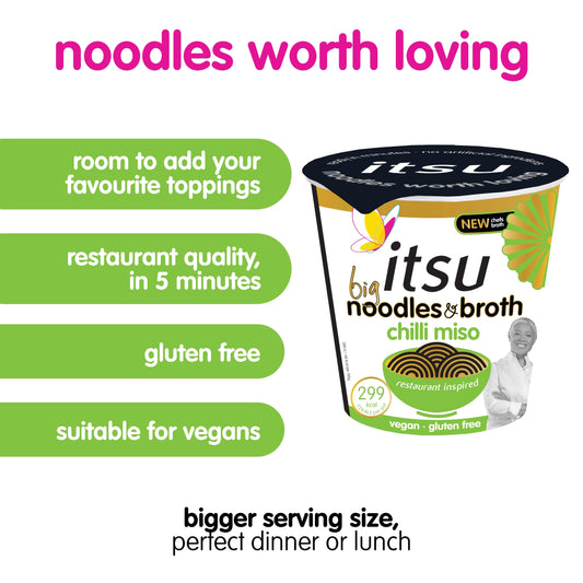 itsu BIG Chilli Miso Noodles & Broth pot 98g — image 2