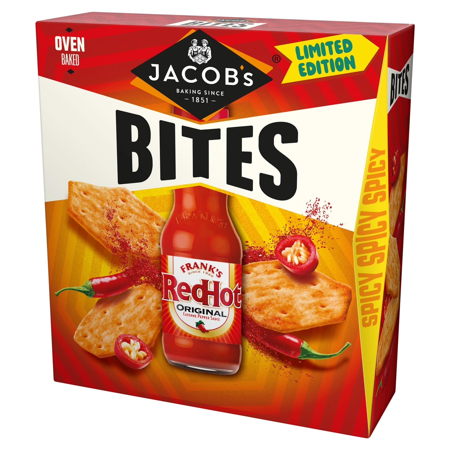 Jacob's Bites Franks Red Hot Original Crackers 125g — image 1