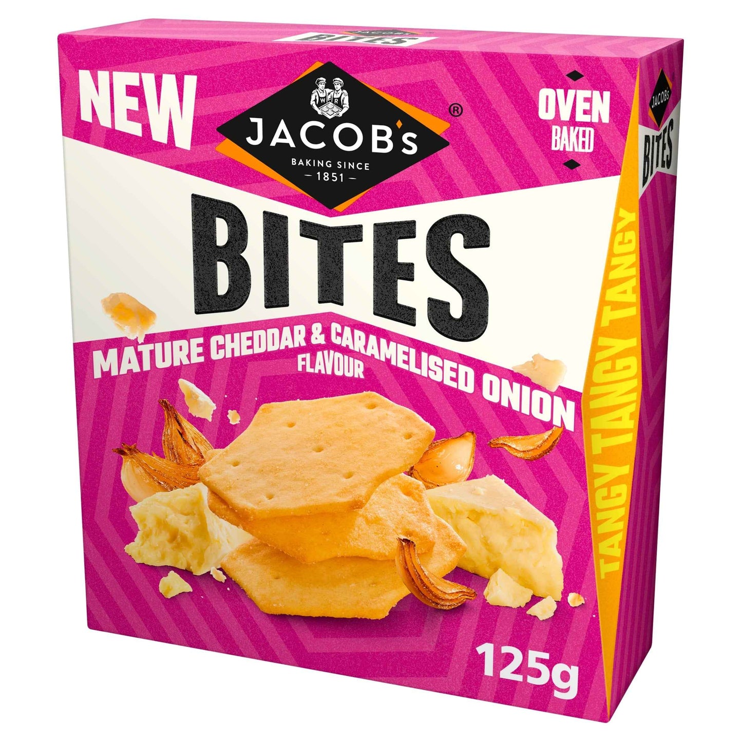 Jacob's Bites Mature Cheddar & Onion Crackers 125g