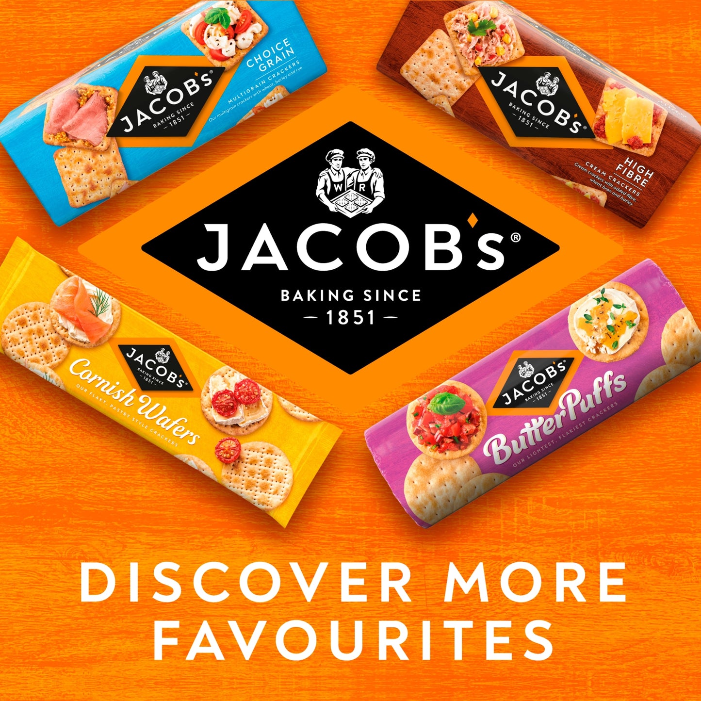 Jacob's Cream Cracker Multipack 8 Snack Packs 185g — image 4