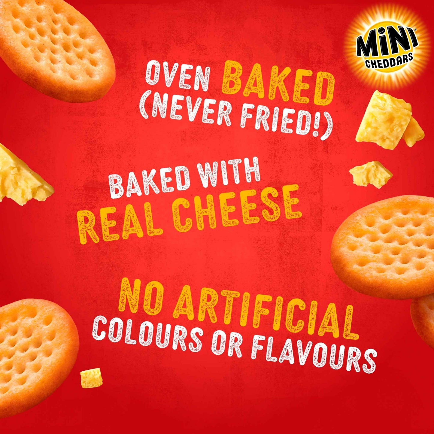 JACOB'S Mini Cheddars Multipack Snacks - Red Leicester 6x23g