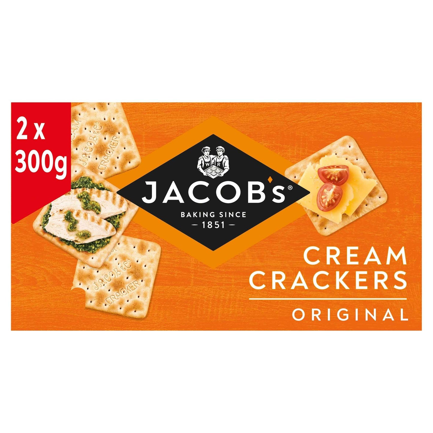 JACOB'S Original Cream Crackers Twin Pack 2x300g