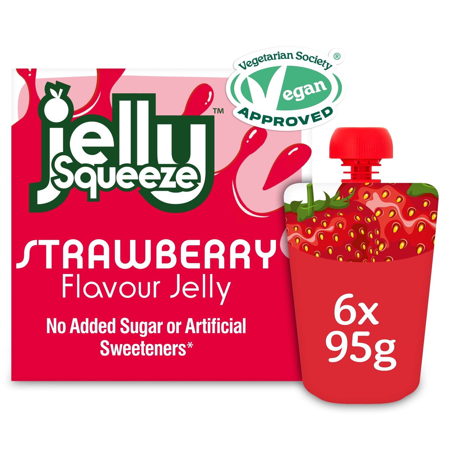JellySqueeze Strawberry Multipack 6 x 95g — image 1