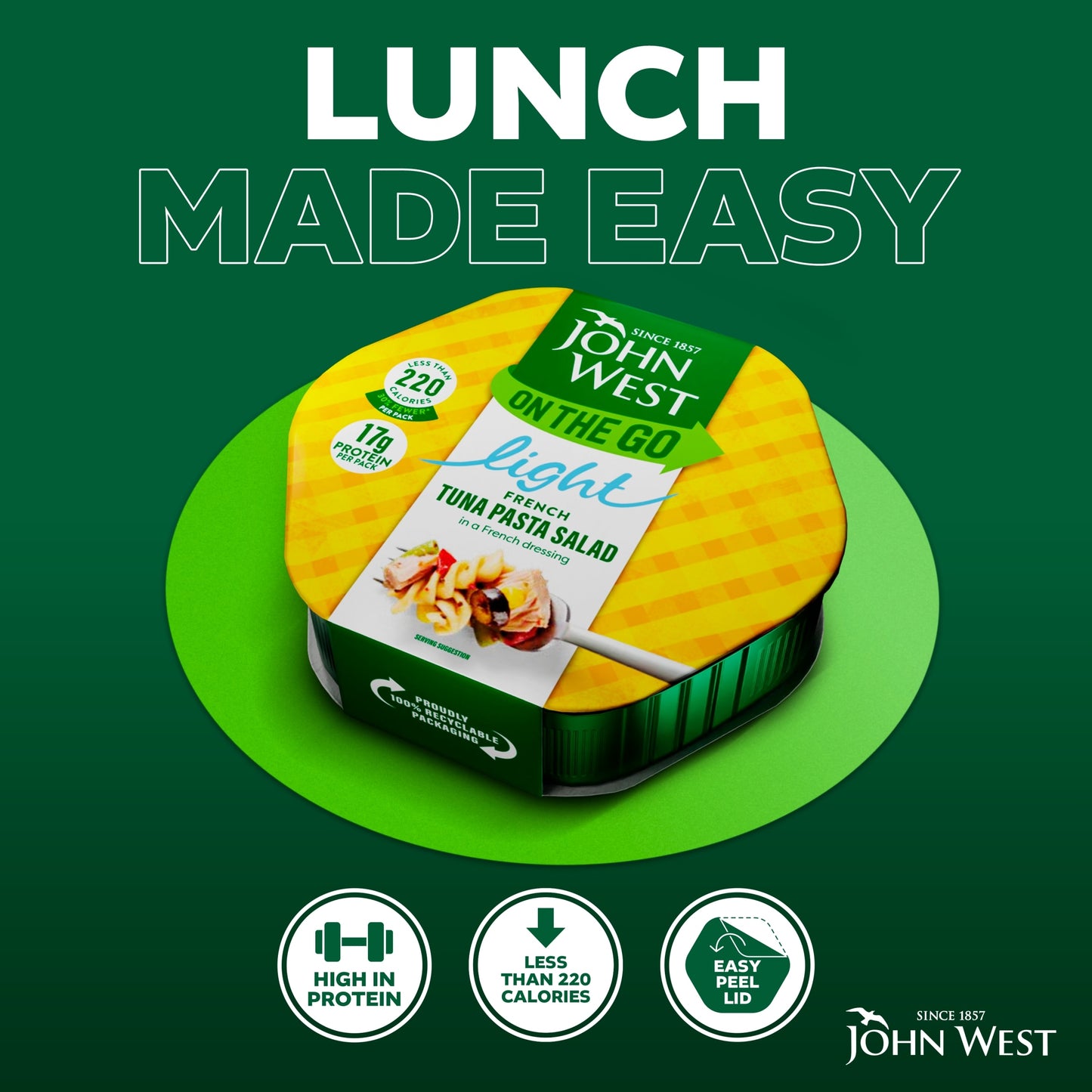 John West Light Lunch French Style Tuna Salad 220G — image 2