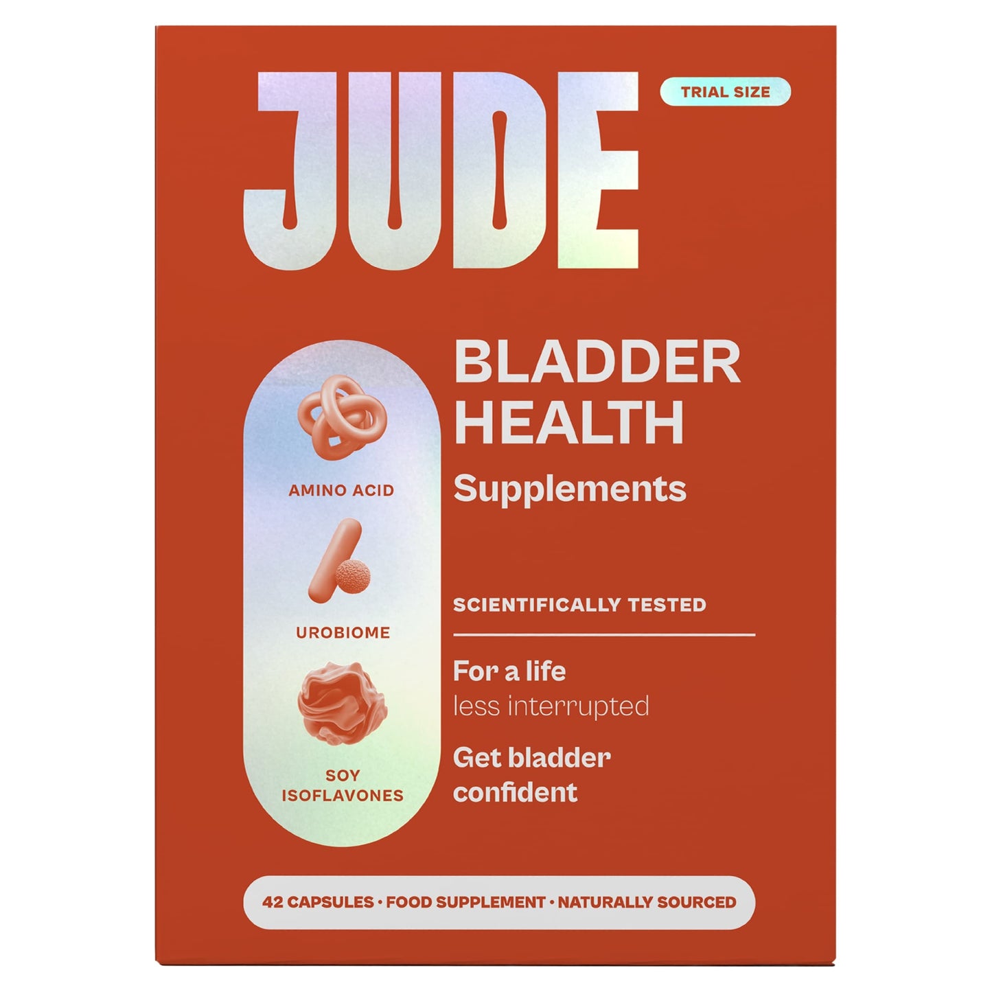 JUDE BLADDER HEALTH SUPPLEMENT 42 CAPSULES — image 1
