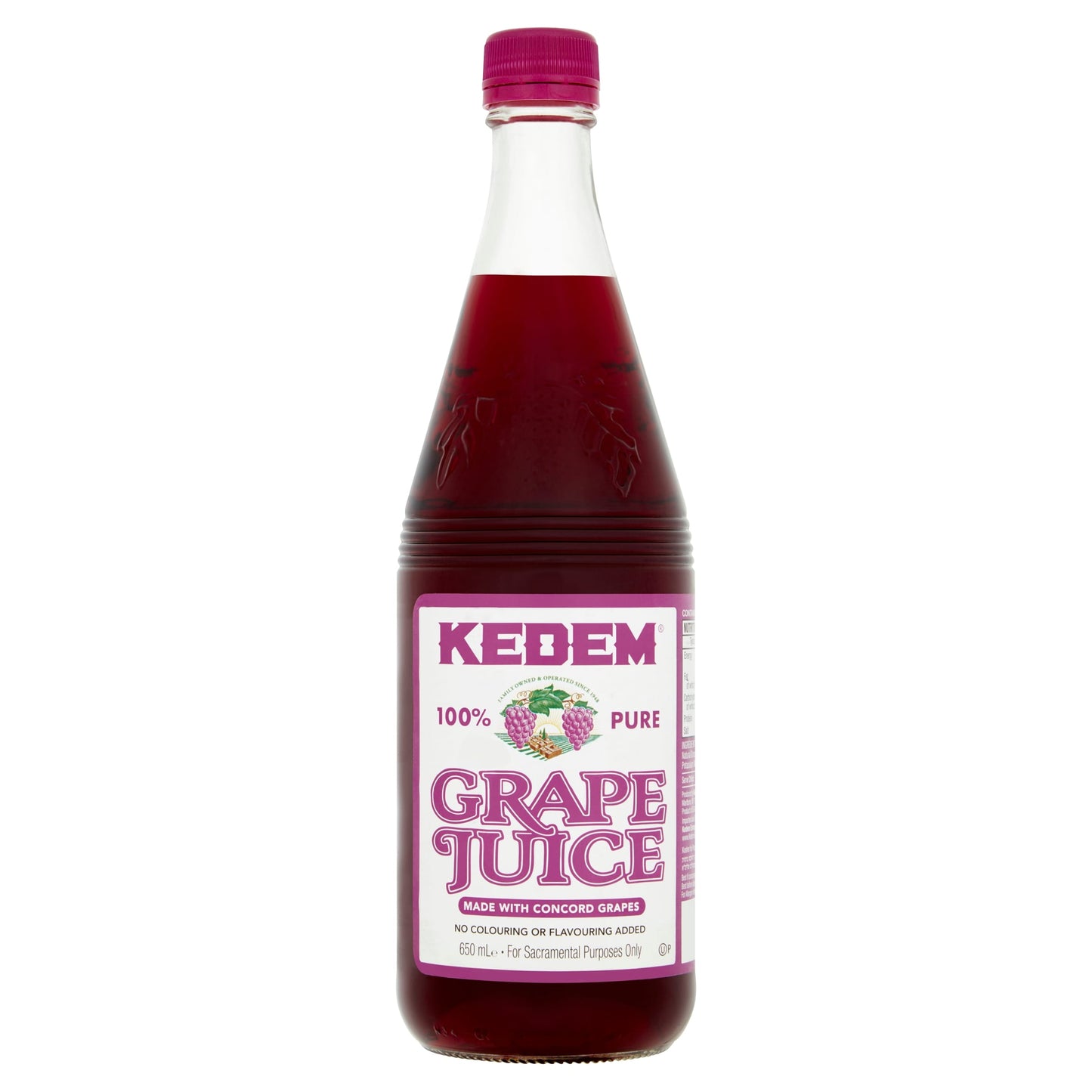 Kedem Pure Grape Juice - Concord 650ml — image 1