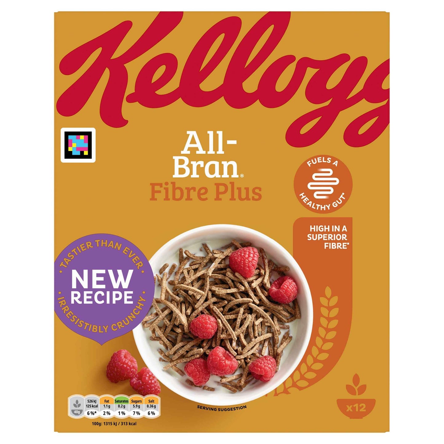 Kellogg's All Bran Fibre Plus Breakfast Cereal 500g