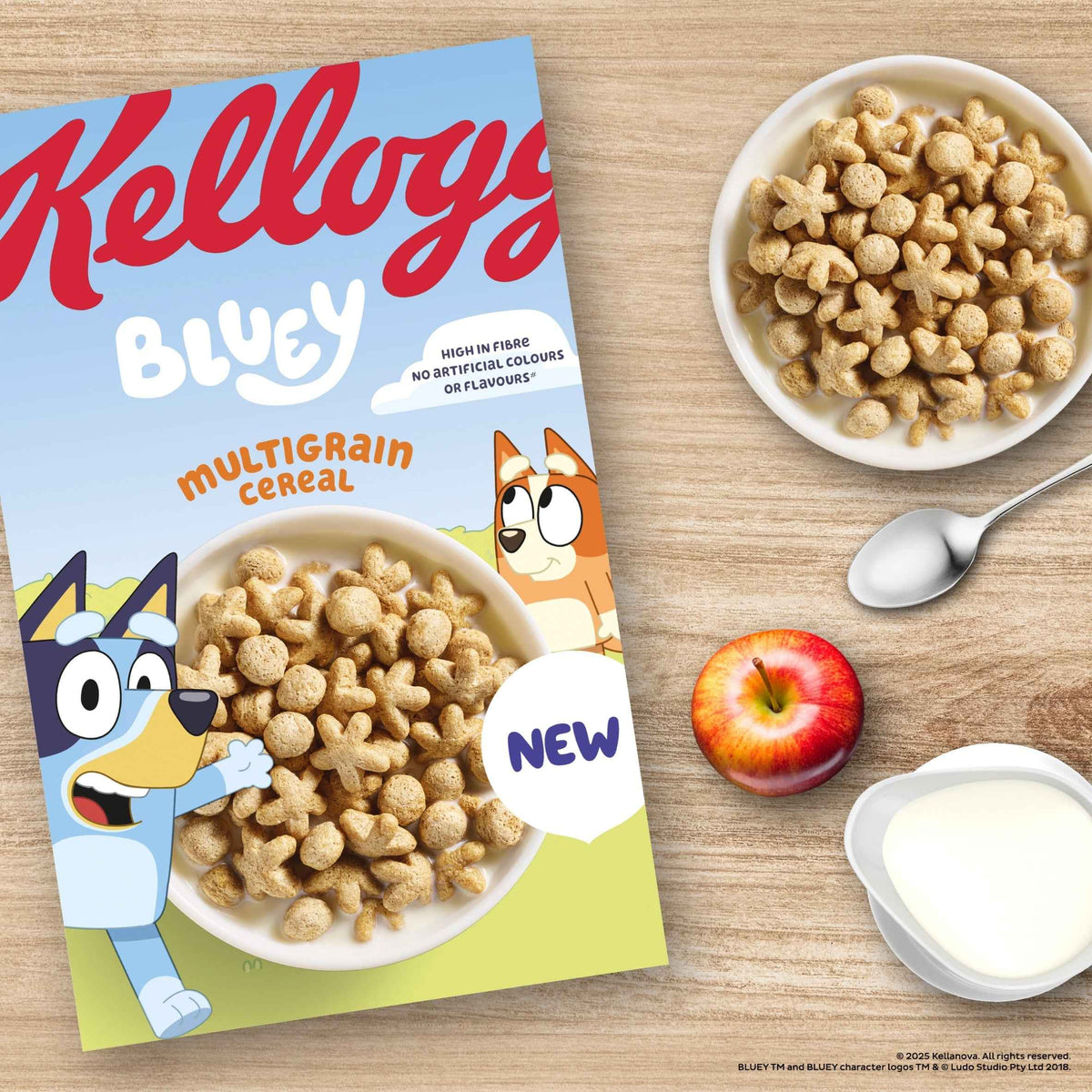 Kellogg's Bluey Multigrain Shapes Breakfast Cereal 350g gallery