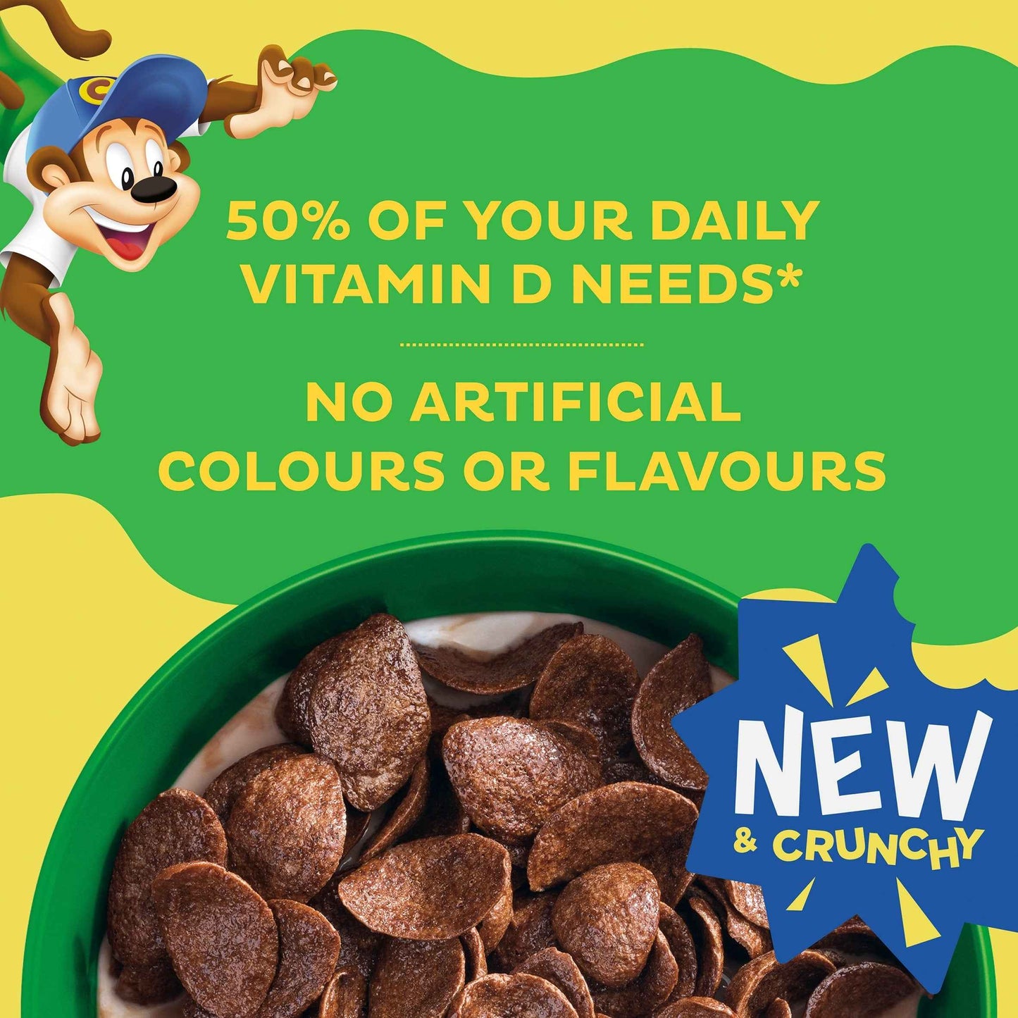 Kellogg's Coco Pops Chocos Chocolate Breakfast Cereal 430g 430g pack shot