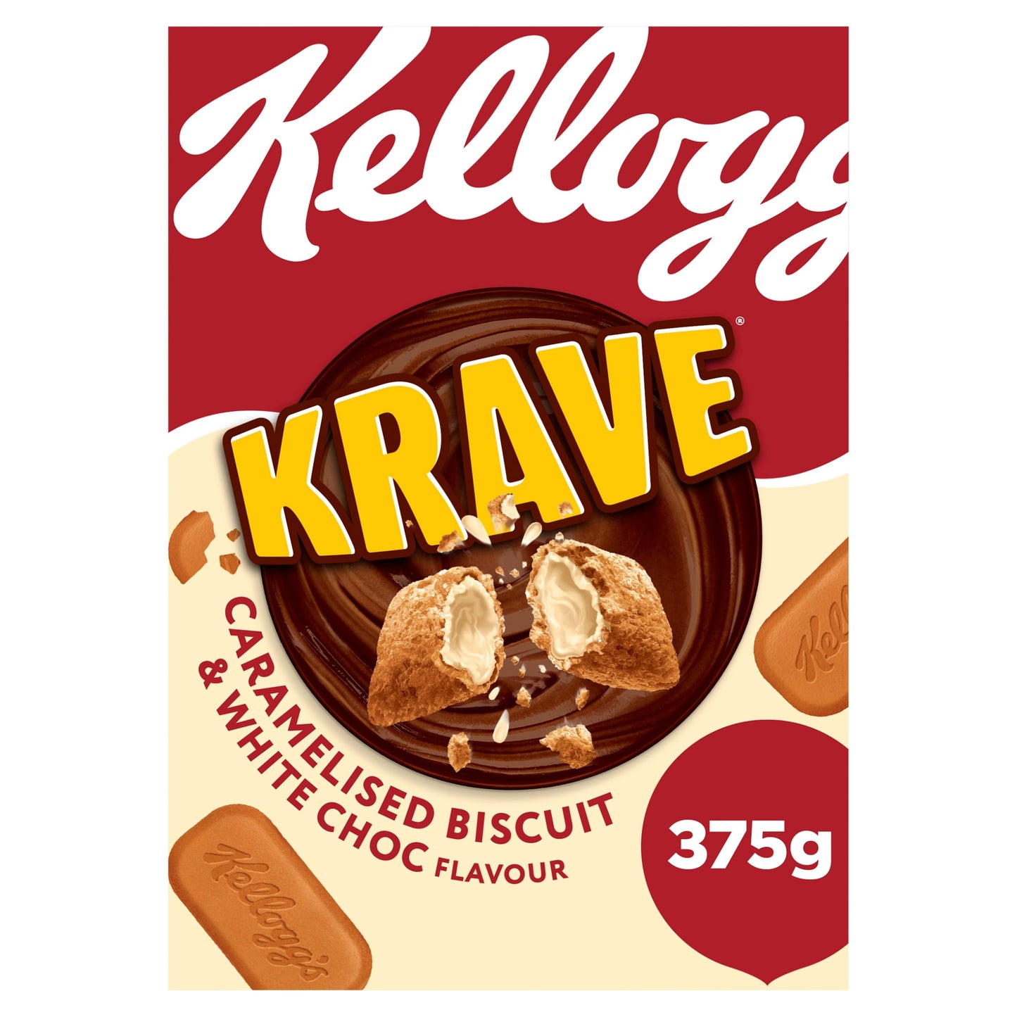Kellogg's Krave Caramelised Biscuit & White Chocolate Flavour