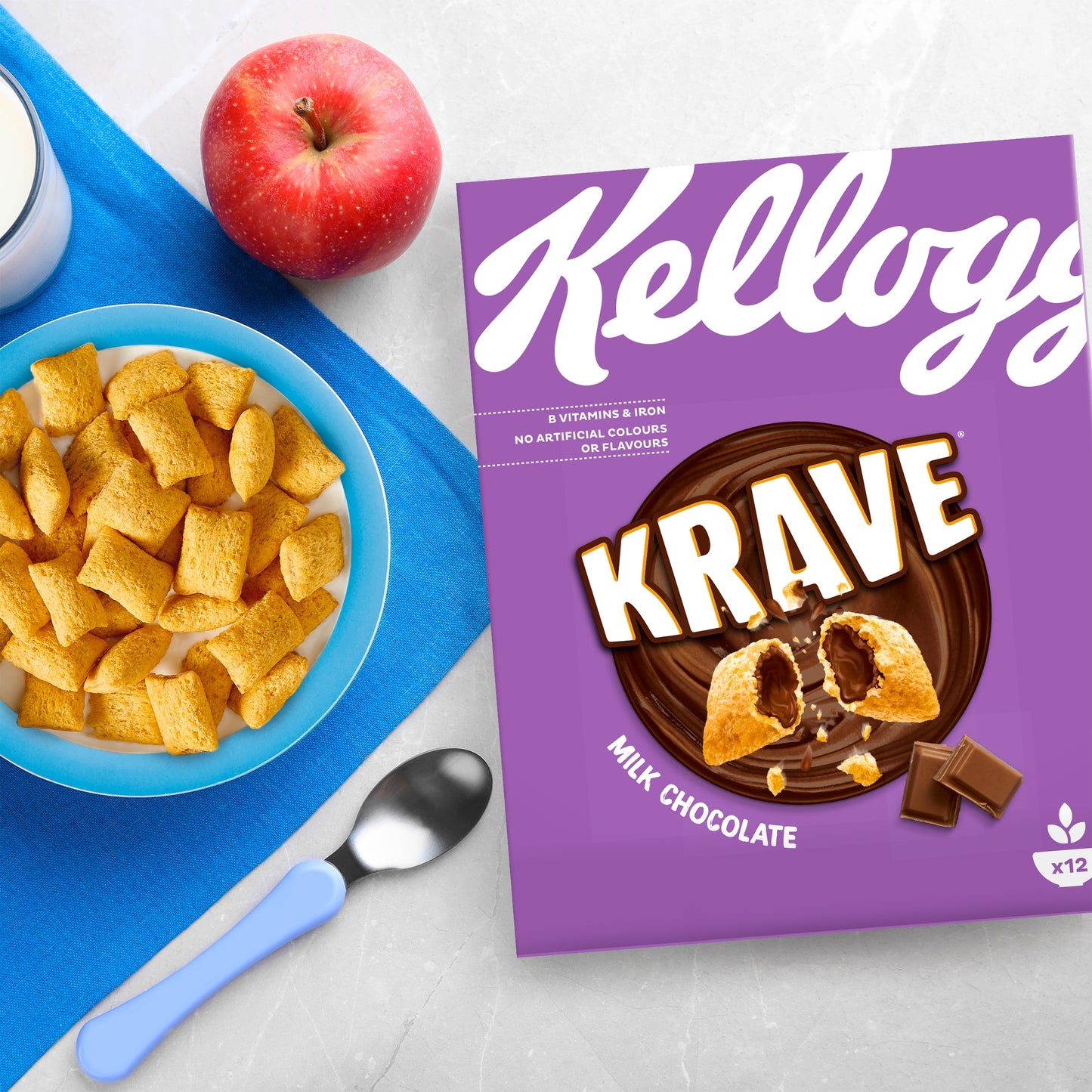 Kellogg's Krave Milk Chocolate Breakfast Cereal 410g — image 3