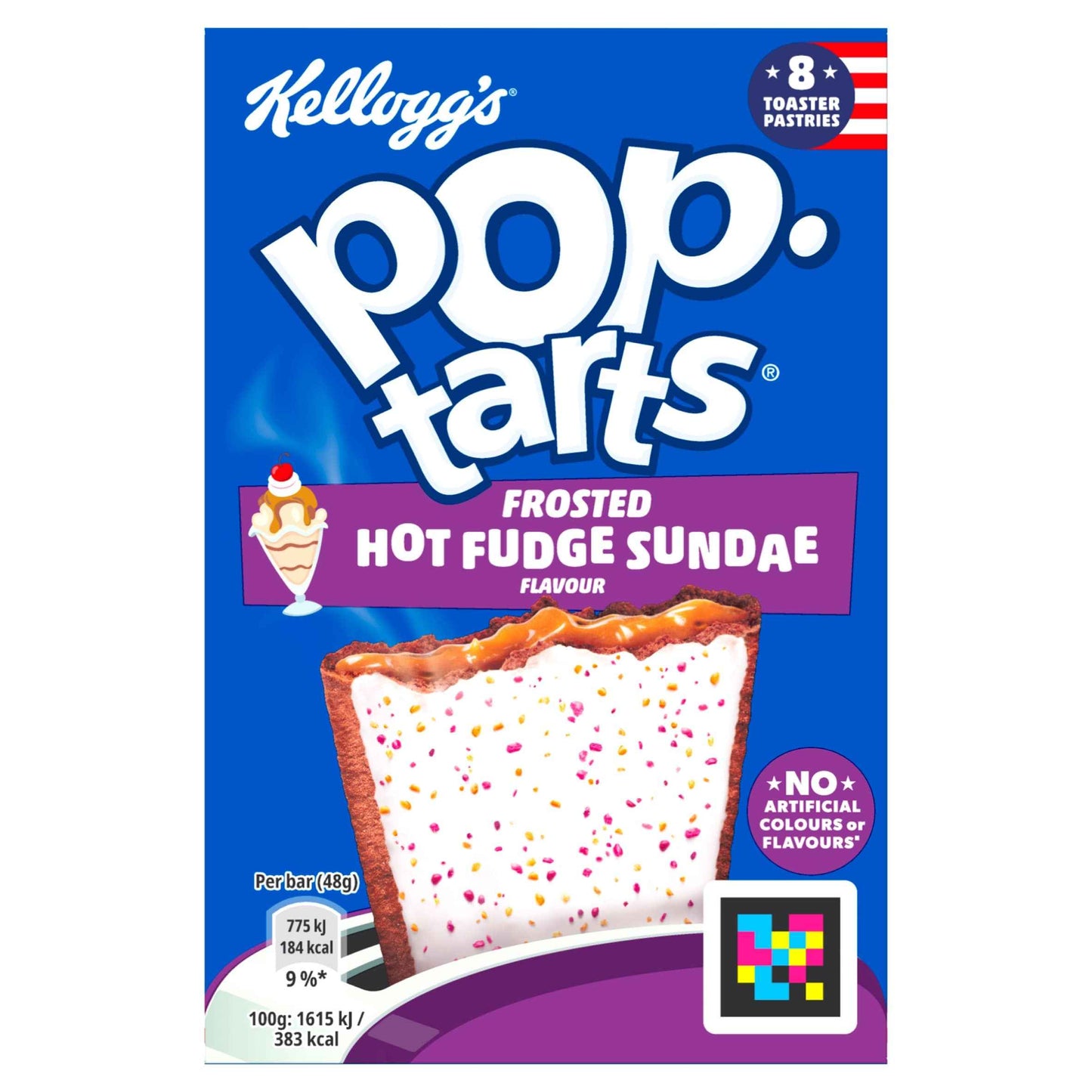 Kellogg's Pop Tarts Hot Fudge Sundae Pastry Snacks 8x48g