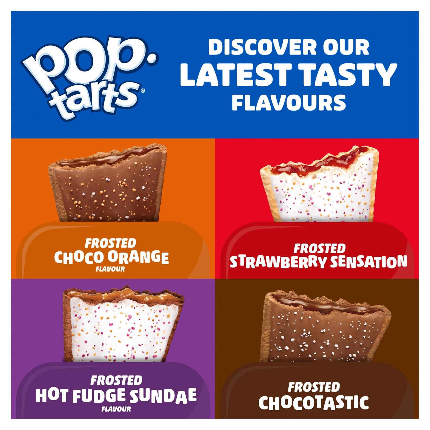 Kellogg's Pop Tarts Strawberry Sensation Pastry Snacks 8x48g gallery