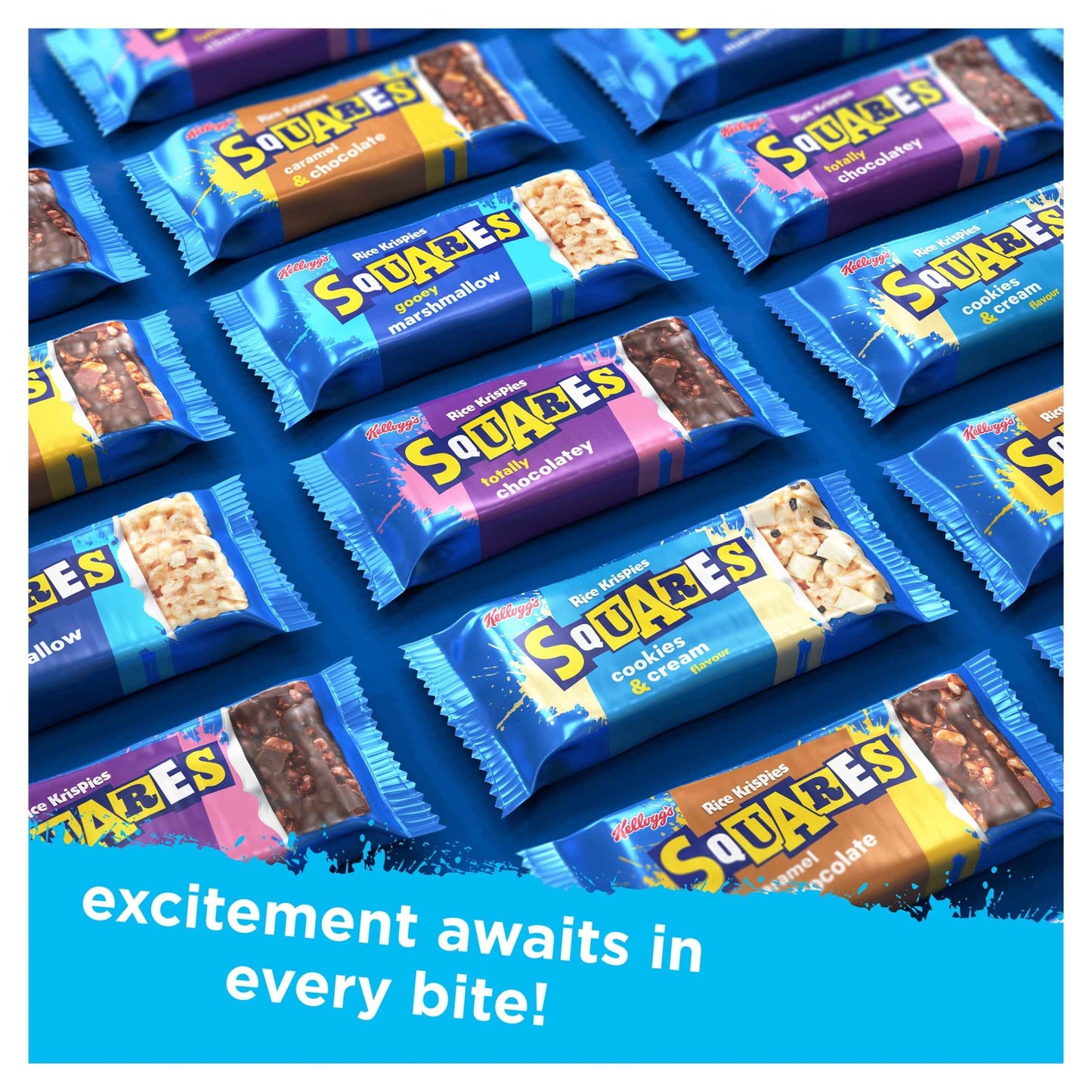 Kellogg's Rice Krispies Squares Cookies & Cream Snack Bars 4x34g gallery