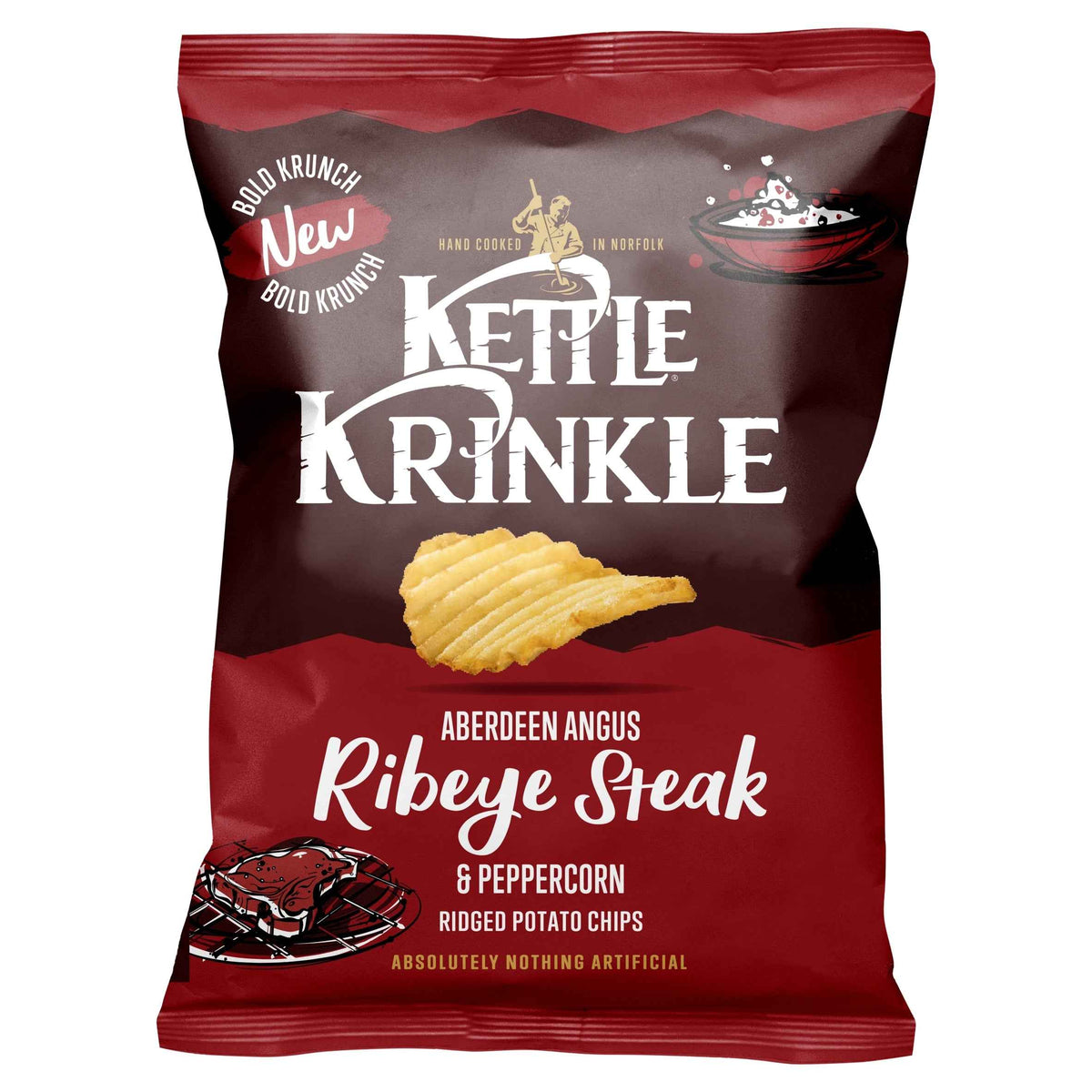 KETTLE Krinkle Aberdeen Angus Ribeye Steak & Peppercorn Ridged Potato