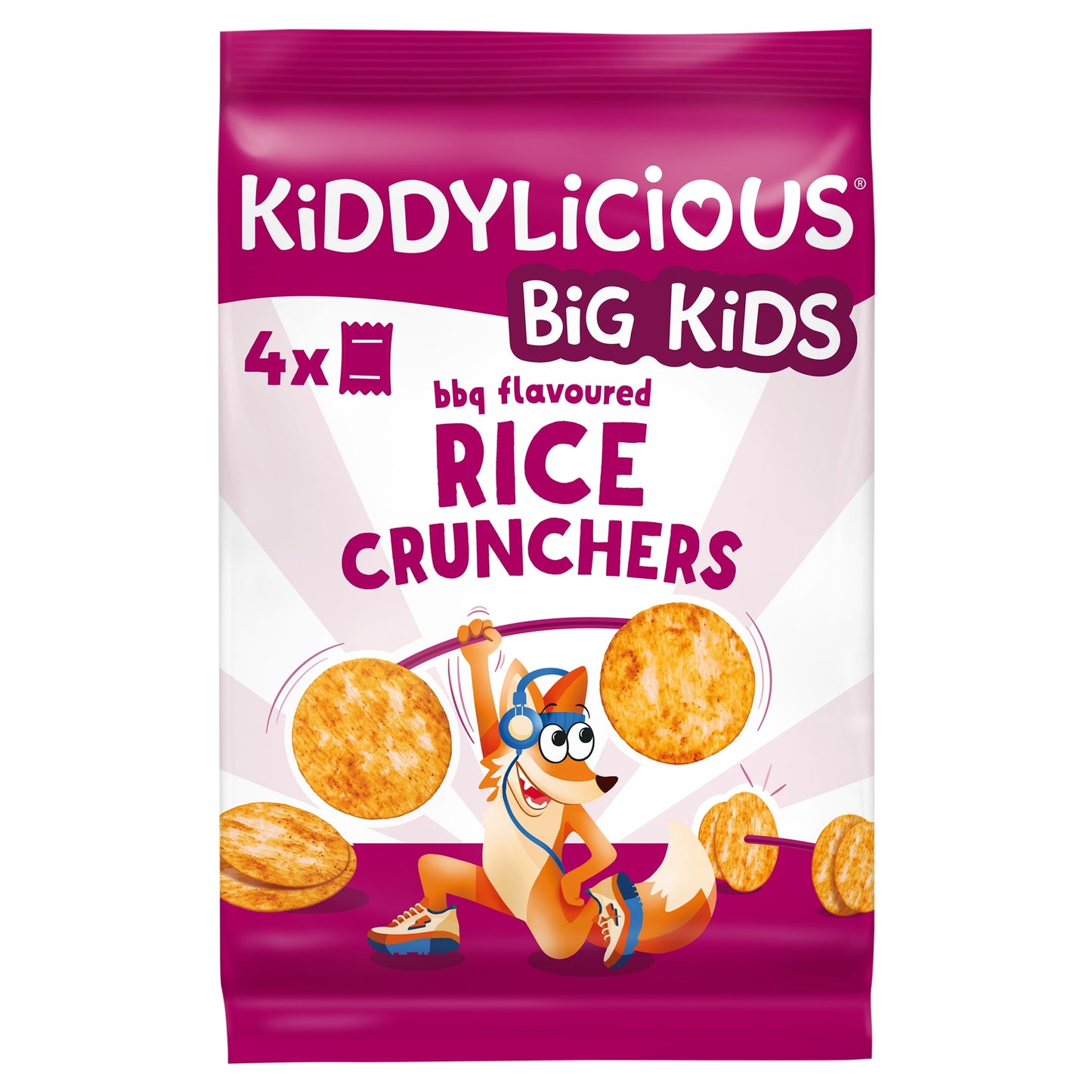 Kiddylicious Big Kids BBQ Rice Crunchers 4x15g — image 1