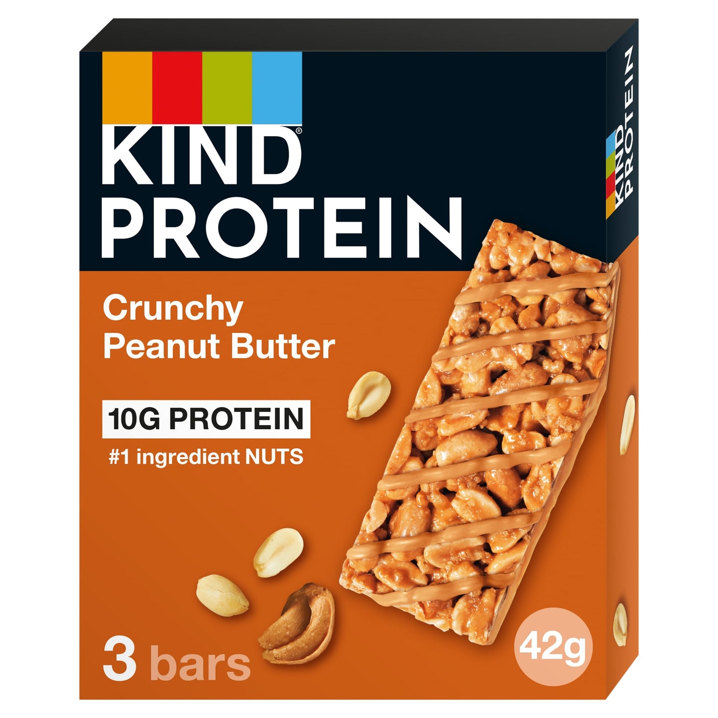 KIND Protein Crunchy Peanut Butter Snack bars 3x42g — image 1