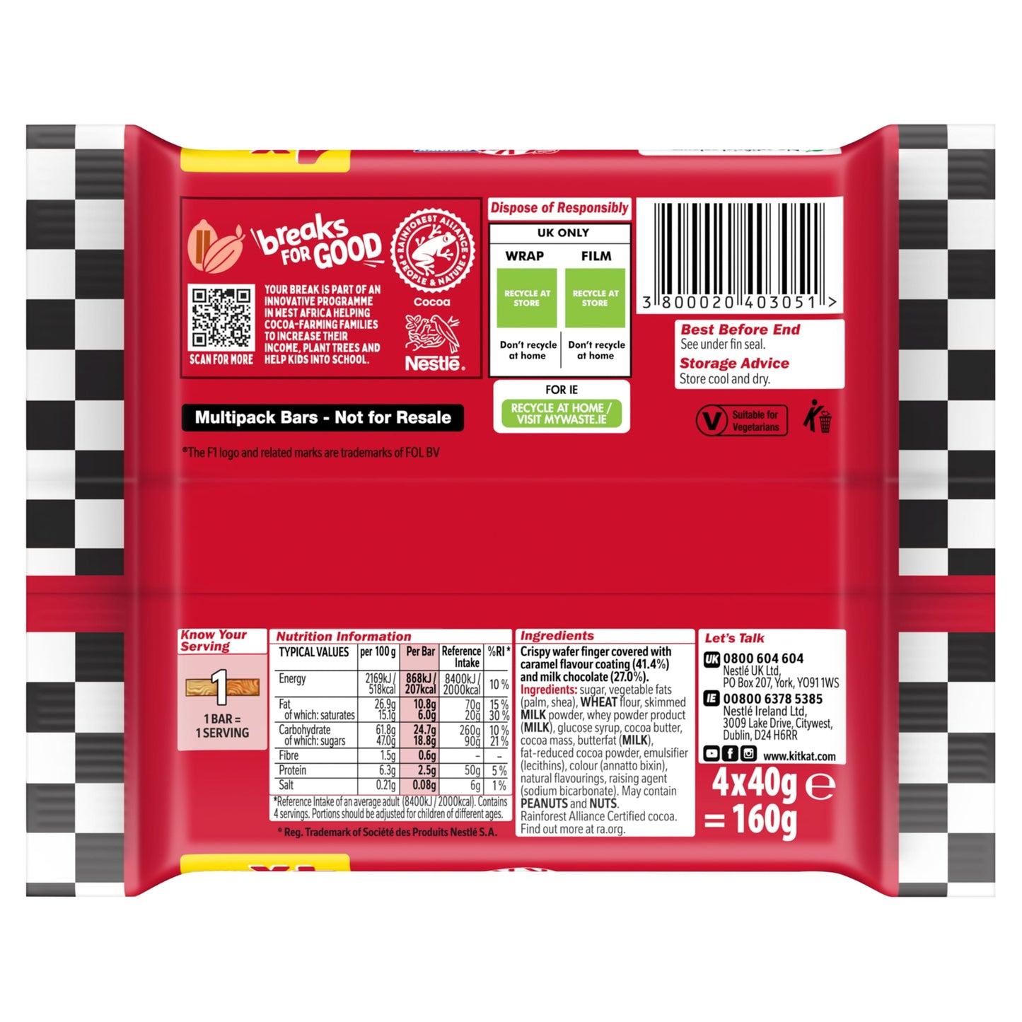 KITKAT Chunky F1 Caramel Flavour 4x40g — image 3