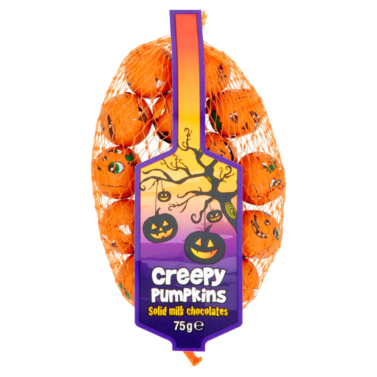 Klc Creepy Pumpkins Solid Milk Chocolate 75G — image 1