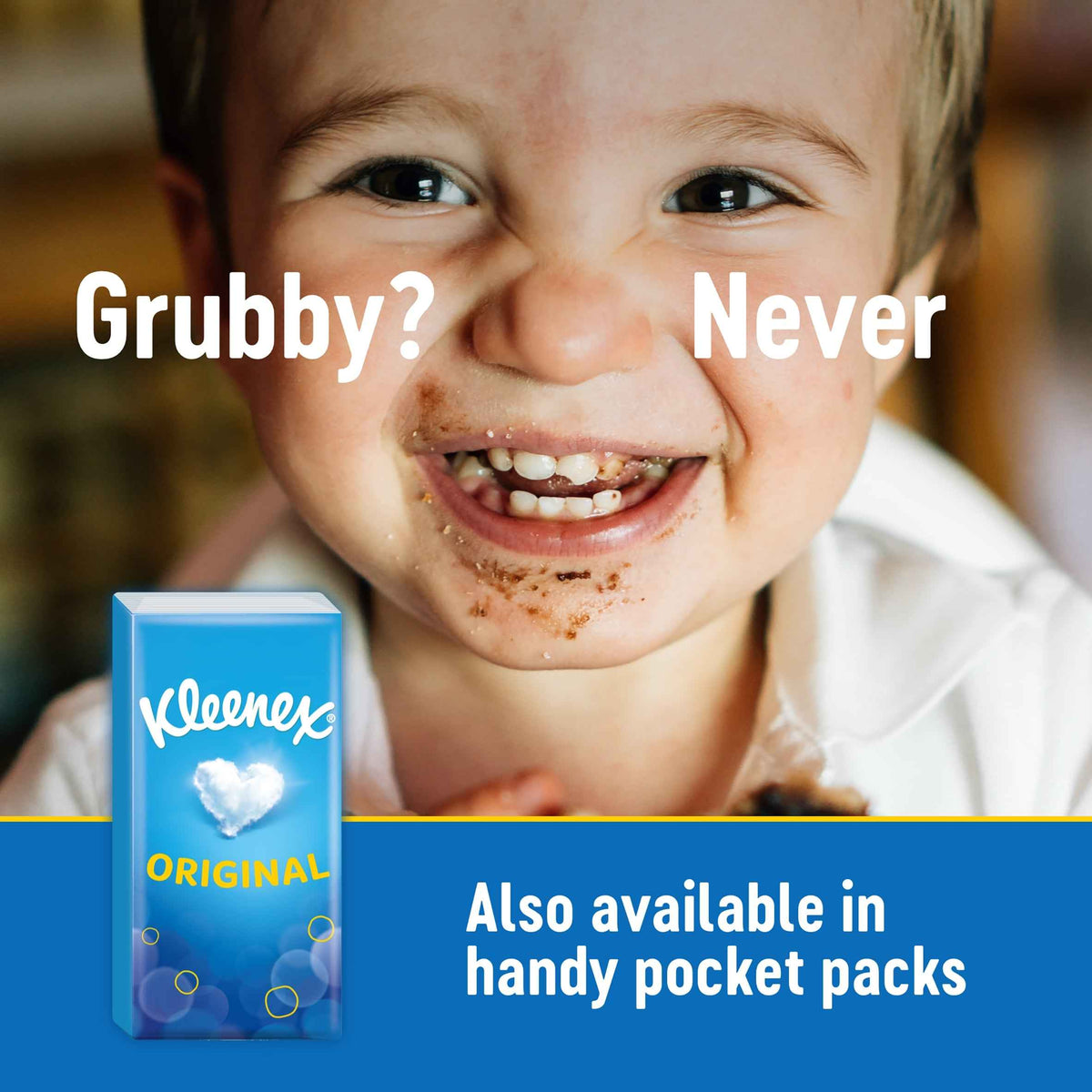 KLEENEX Original Tissues Mega Box 75% More Tissues 112 Sheets back