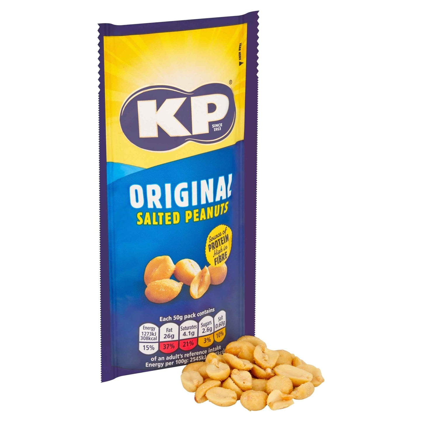 KP Original Salted Peanuts 50g 50g pack shot