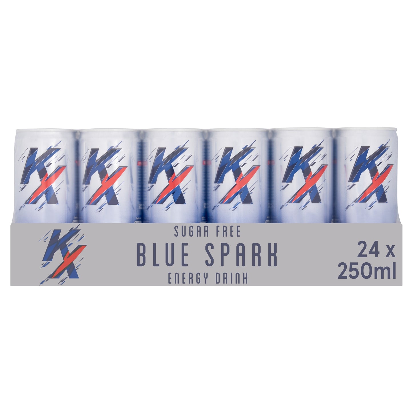 KX Sugar Free Energy Drink - Blue Spark 24x250ml — image 1