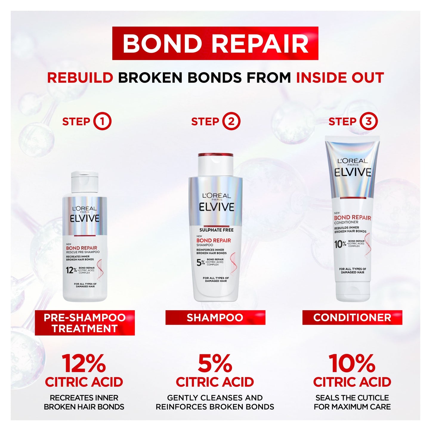 L'Oreal Elvive Bond Repair Conditioner 150ml — image 5