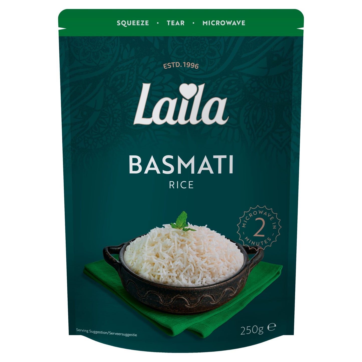 Laila Basmati Microwave Rice 250g — image 1