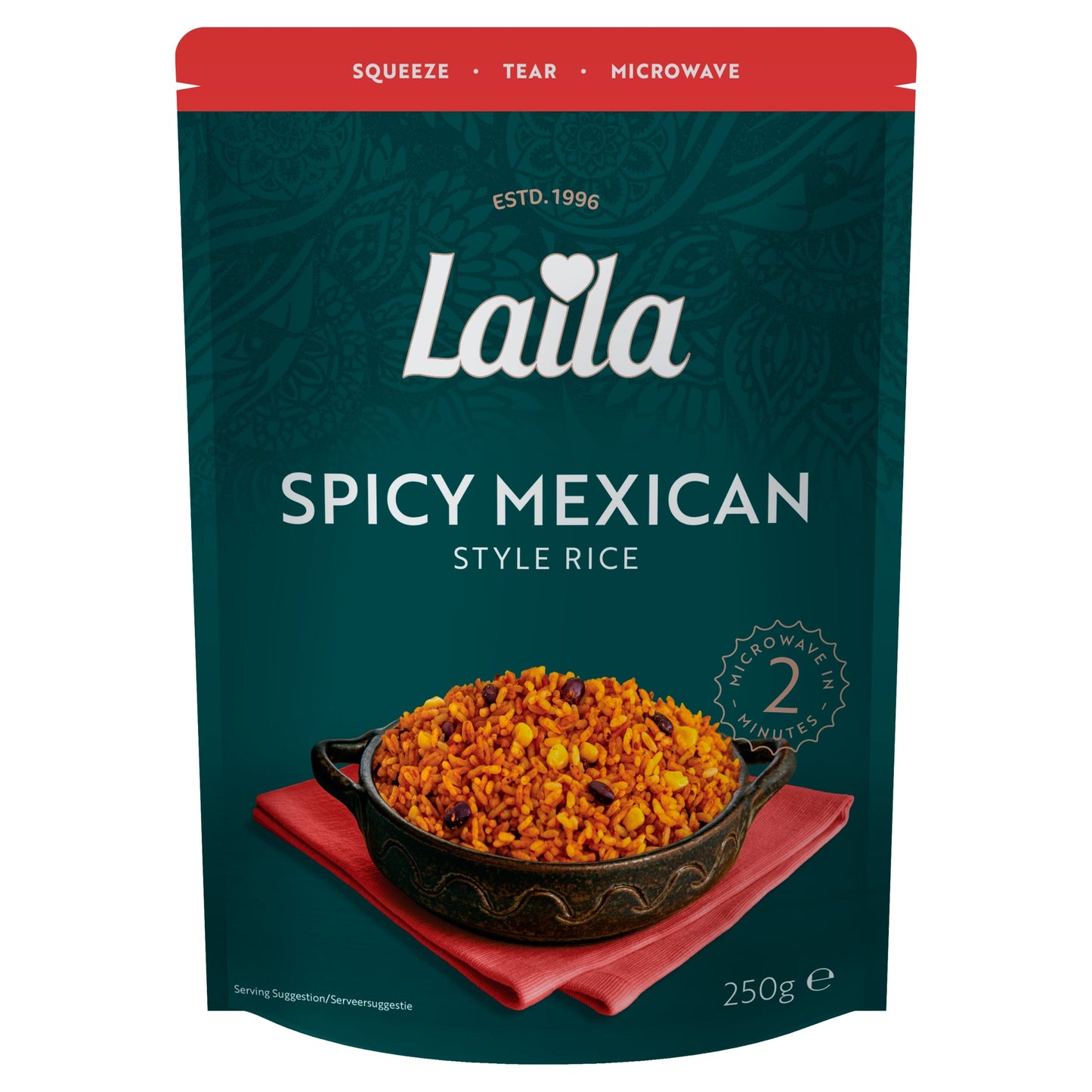 Laila Spicy Mexican Microwave Rice 250g — image 1